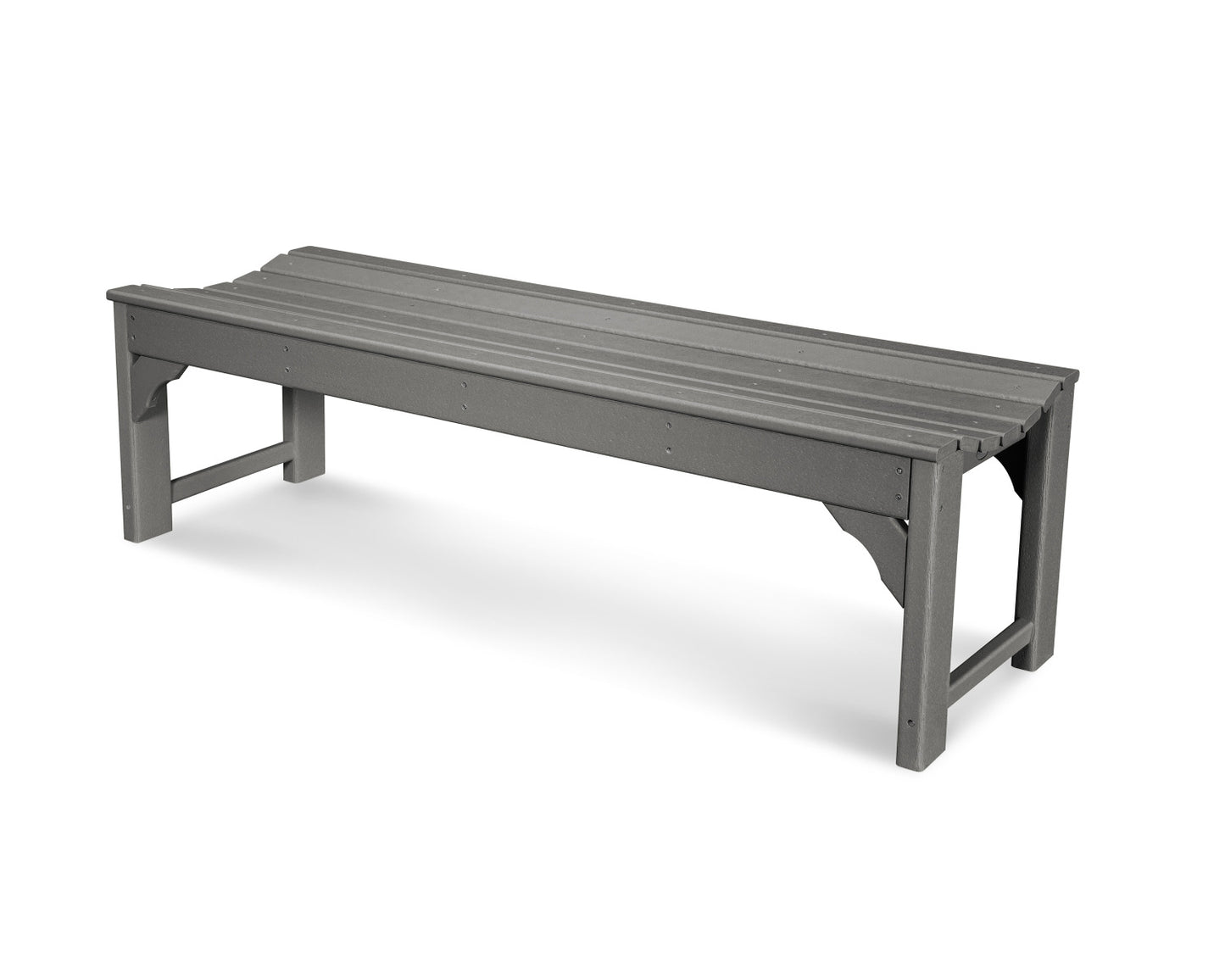 POLYWOOD Traditional Garden 60" Backless Bench