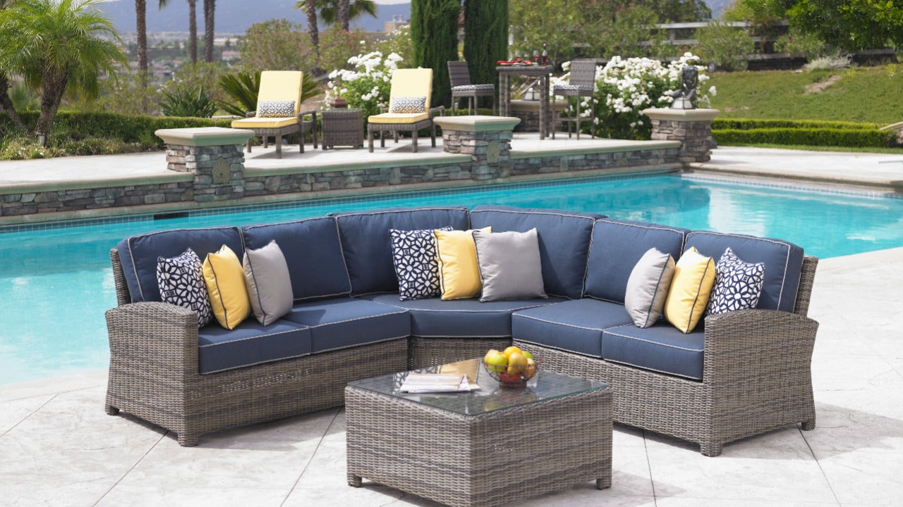 Bainbridge 3 Piece "L" Sectional with 45 Degree Corner