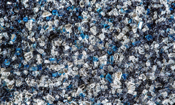 Blue Pearl Fire Glass