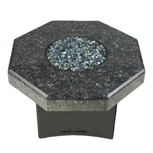Oriflamme Mini 32" Octagon Fire Table - Blue Pearl