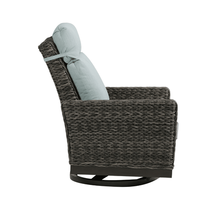 Boston Wicker Swivel Recliner