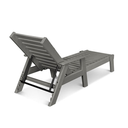 POLYWOOD Captain Chaise Lounge Chair with Arms