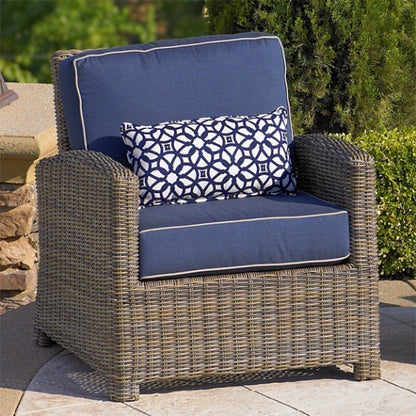 Bainbridge Club Chair with Spectrum Indigo 