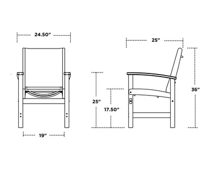 Polywood Coastal Dining Chair Recycled Plastic