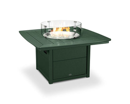 POLYWOOD Nautical 42" Square Fire Pit Table