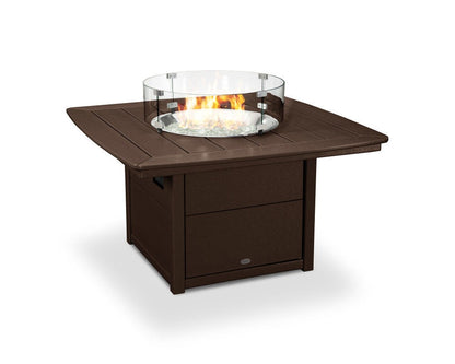 POLYWOOD Nautical 42" Square Fire Pit Table