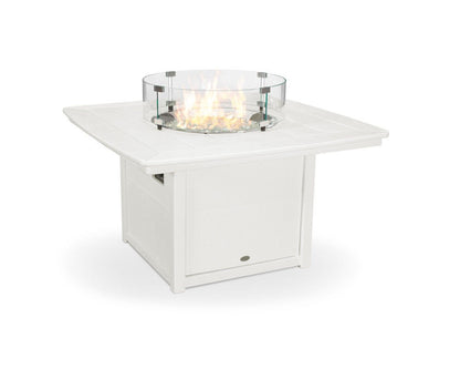 POLYWOOD Nautical 42" Square Fire Pit Table