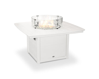 POLYWOOD Nautical 42" Square Fire Pit Table