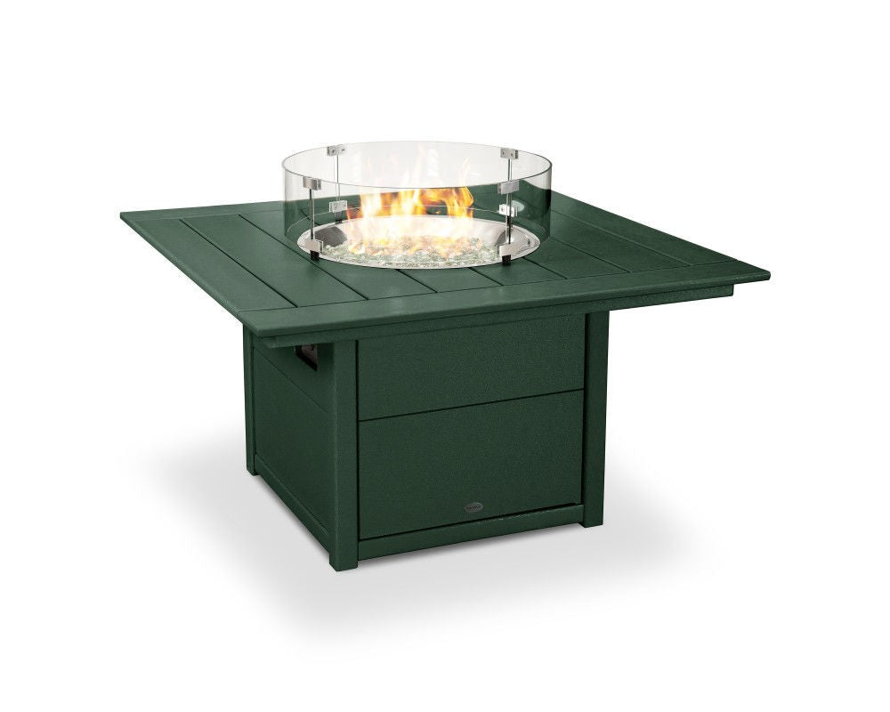 POLYWOOD 42 inch Square Fire Pit Table