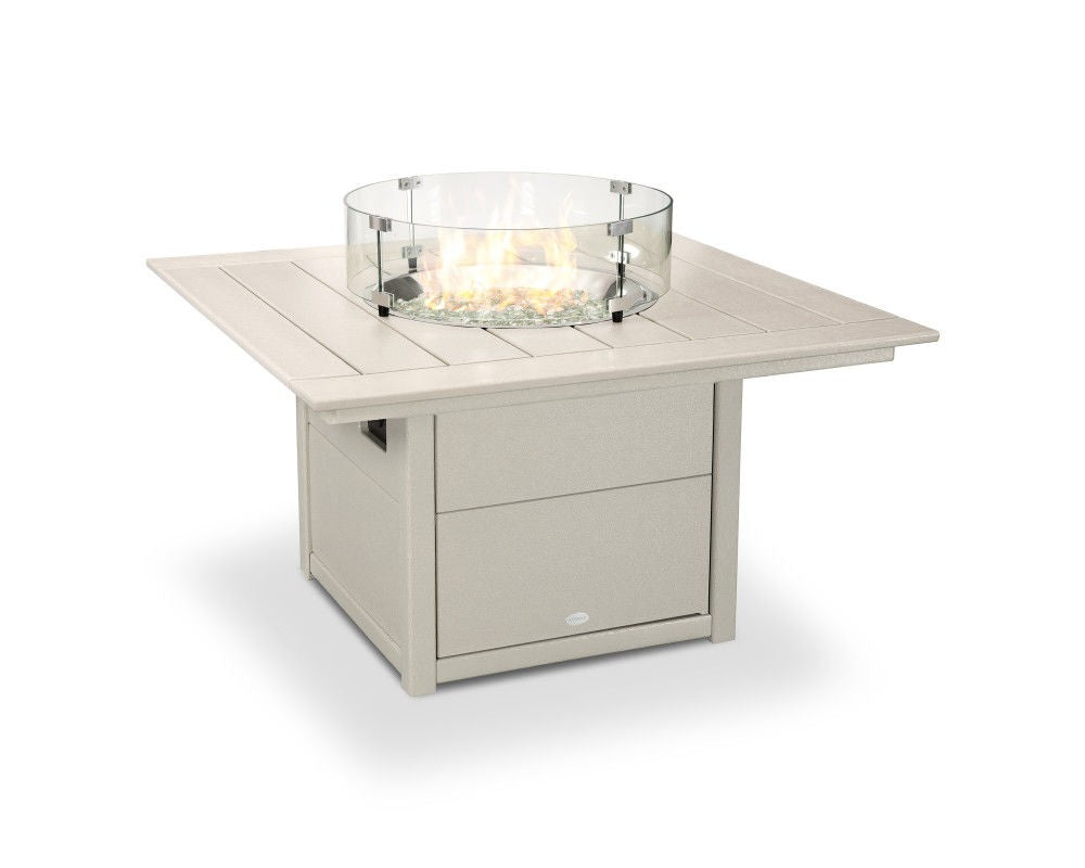 POLYWOOD 42 inch Square Fire Pit Table