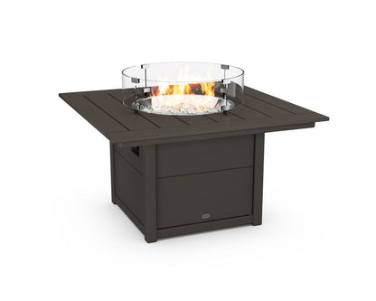 POLYWOOD 42 inch Square Fire Pit Table