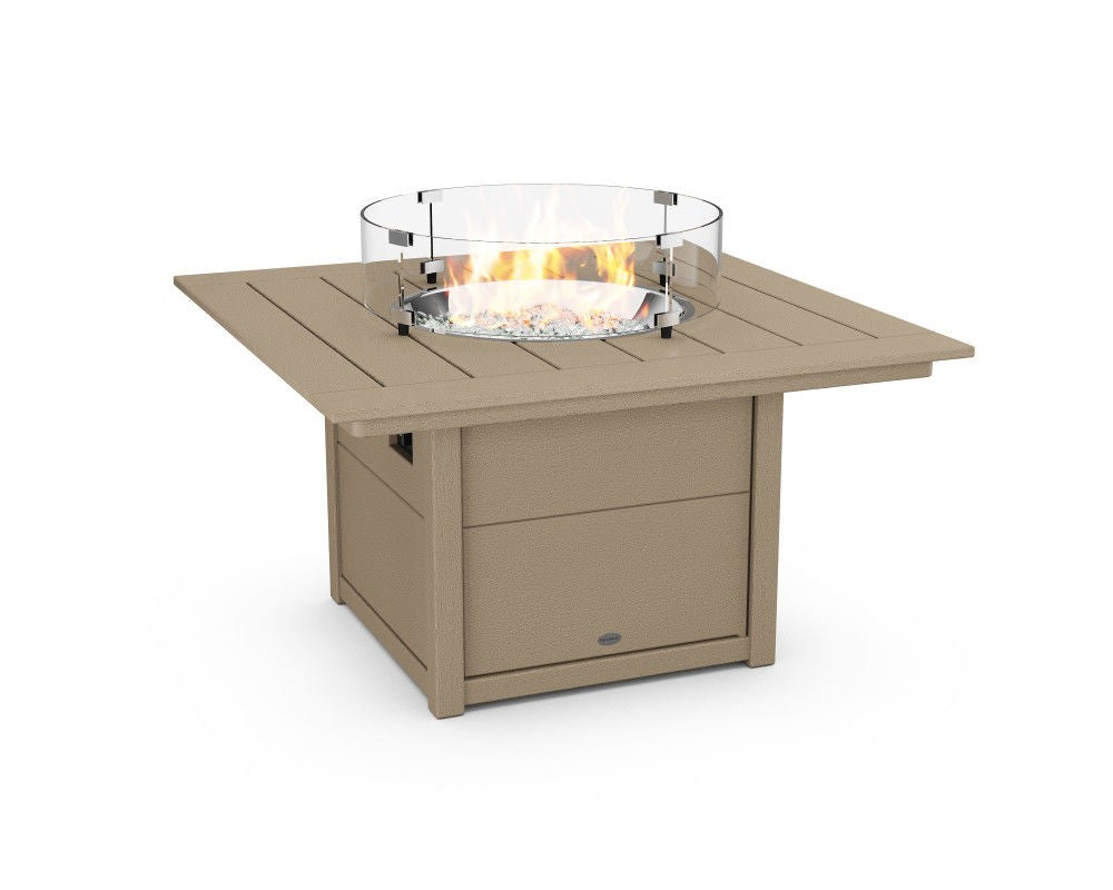 POLYWOOD 42 inch Square Fire Pit Table