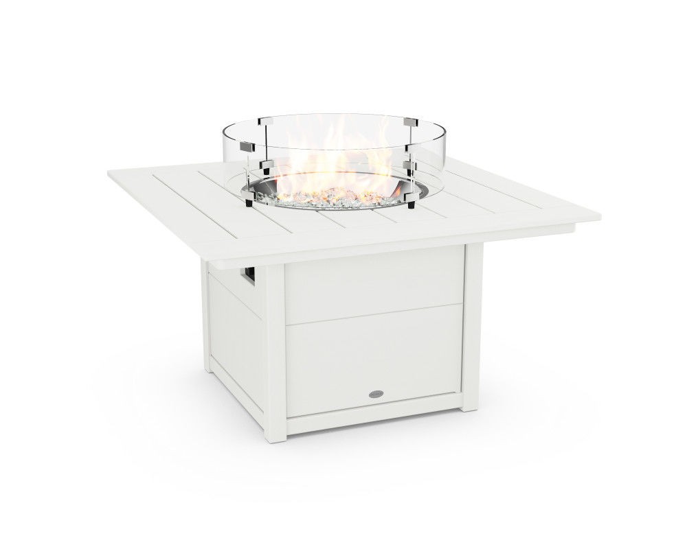 POLYWOOD 42 inch Square Fire Pit Table
