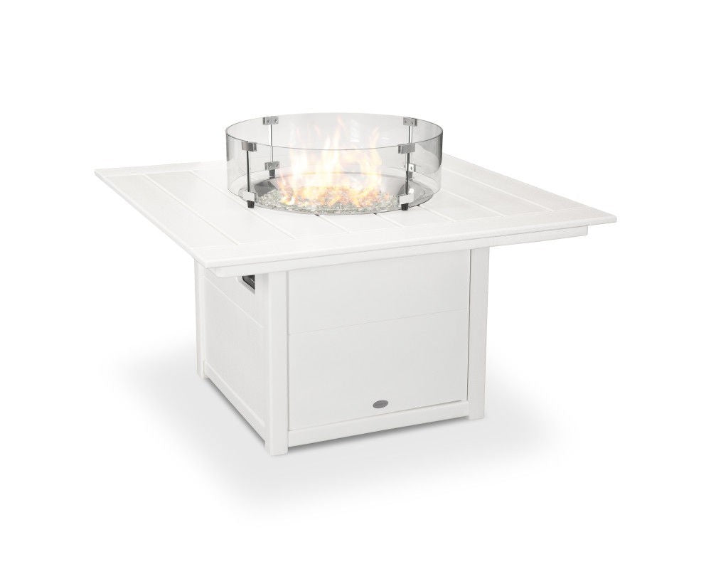 POLYWOOD 42 inch Square Fire Pit Table