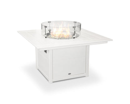 POLYWOOD 42 inch Square Fire Pit Table