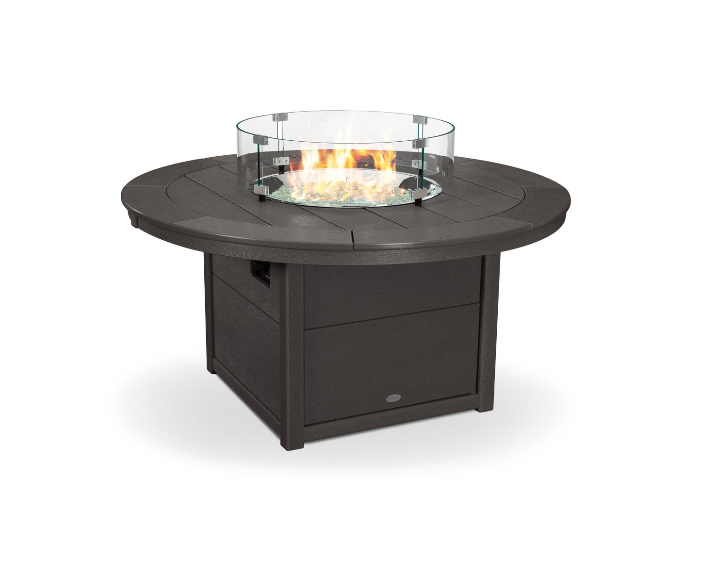 POLYWOOD 48 Inch Round Fire Pit Table