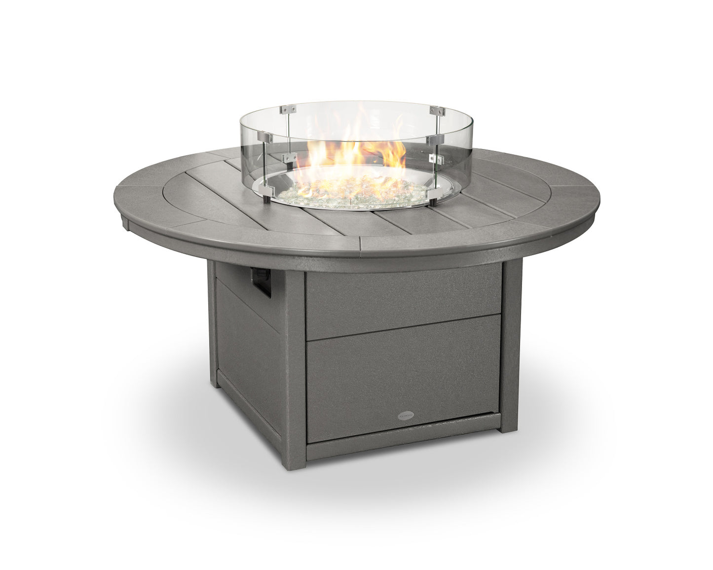 POLYWOOD 48 Inch Round Fire Pit Table
