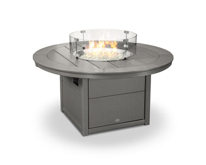 POLYWOOD 48 Inch Round Fire Pit Table