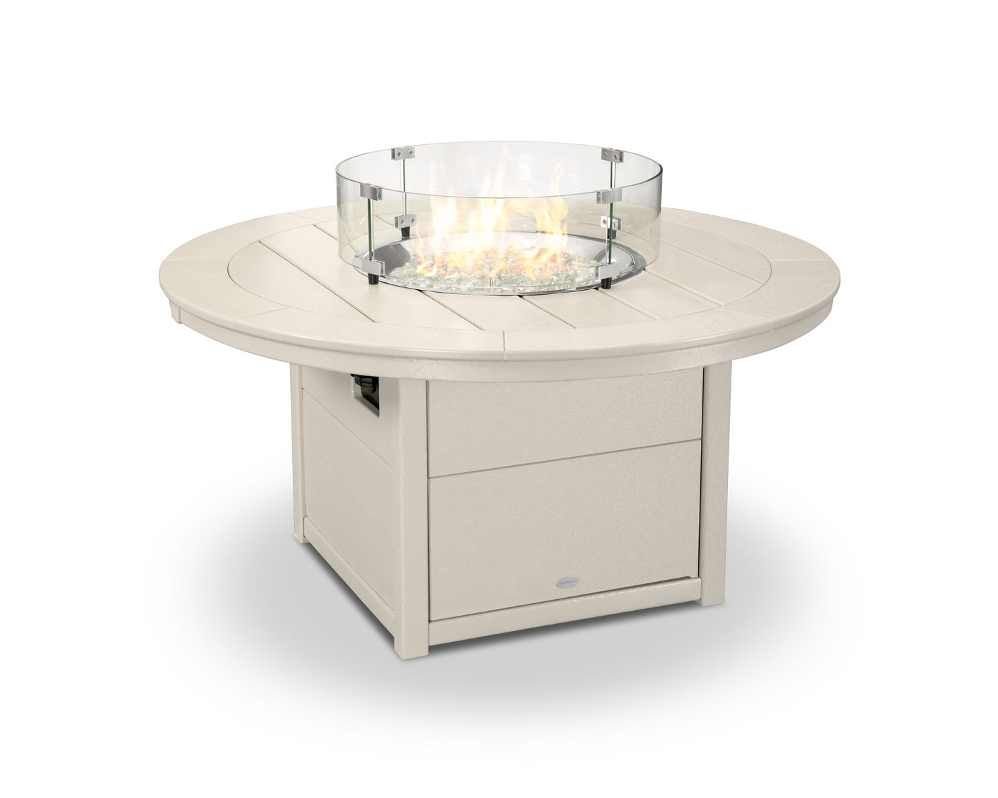 POLYWOOD 48 Inch Round Fire Pit Table