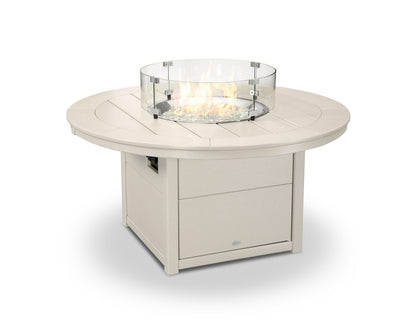 POLYWOOD 48 Inch Round Fire Pit Table