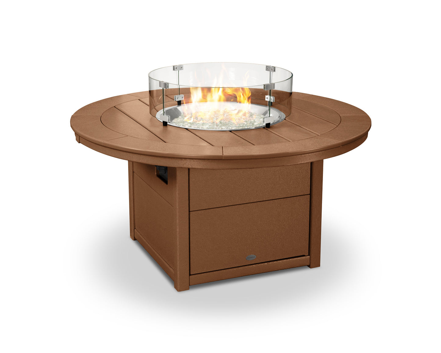 POLYWOOD 48 Inch Round Fire Pit Table