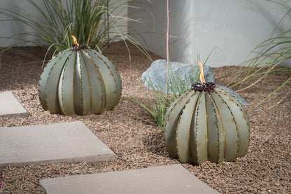 Outdoor Metal Golden Barrel Cactus