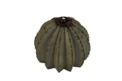 Outdoor Metal Golden Barrel Cactus - Small