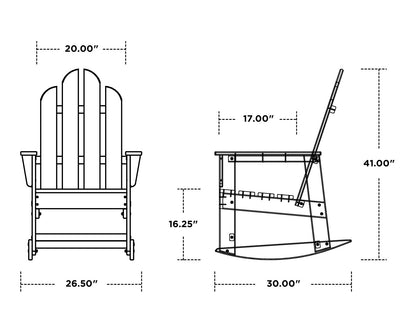 POLYWOOD Long Island Rocking Chair
