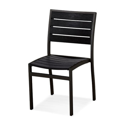 Polywood Euro™ Dining Side Chair - Black Slate