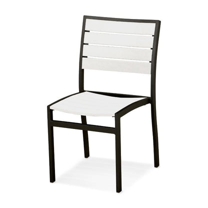 Polywood Euro™ Dining Side Chair - White Slate