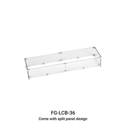 Linear Fire Table Fire Wind Guard 36 x 6