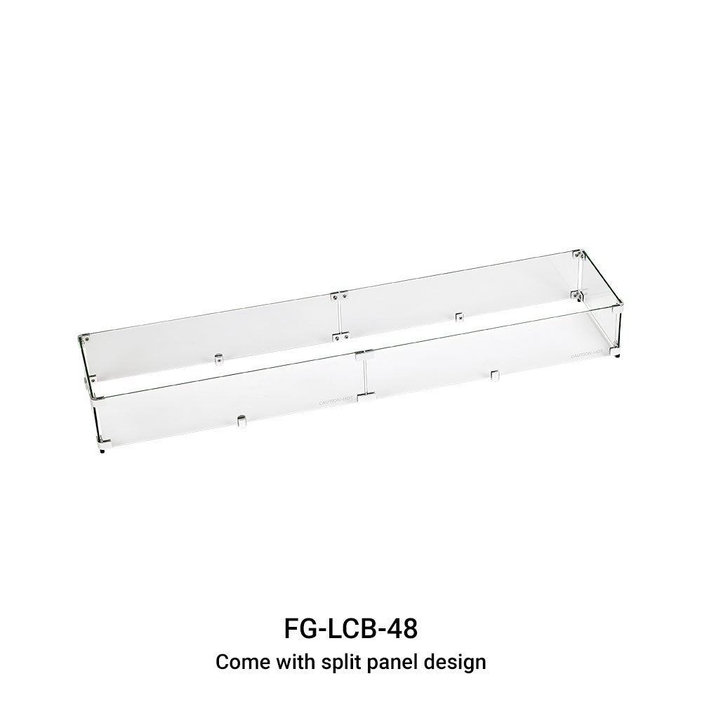 Linear Fire Table Fire Wind Guard 72 x 6