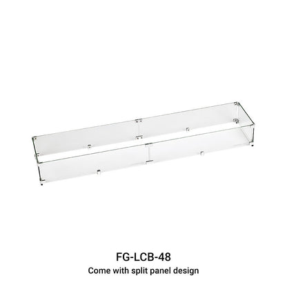 Linear Fire Table Fire Wind Guard 72 x 6