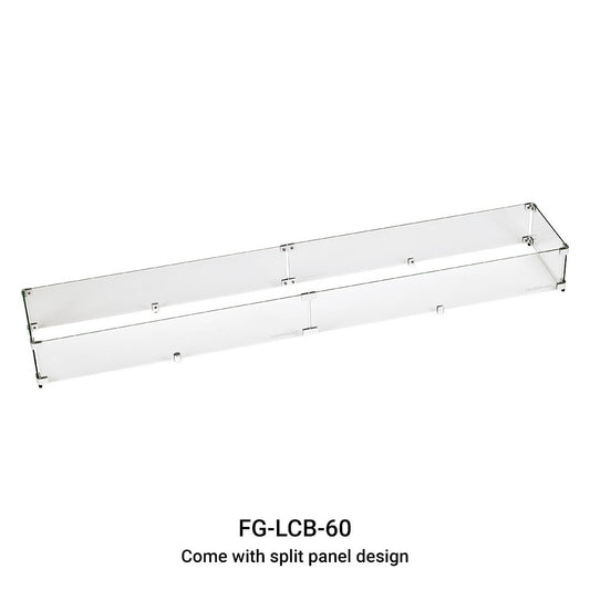 Linear Fire Table Fire Wind Guard 60 x 6