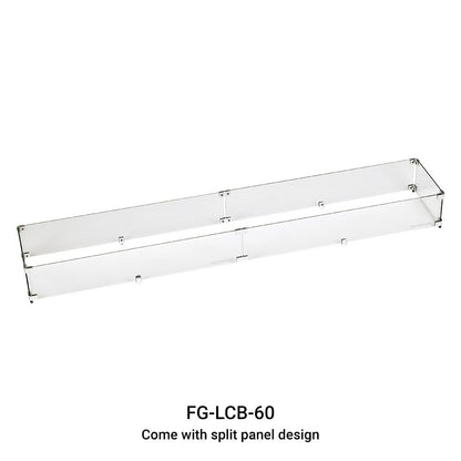 Linear Fire Table Fire Wind Guard 72 x 6