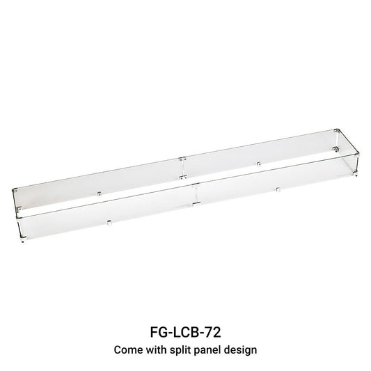 Linear Fire Table Fire Wind Guard 72 x 6