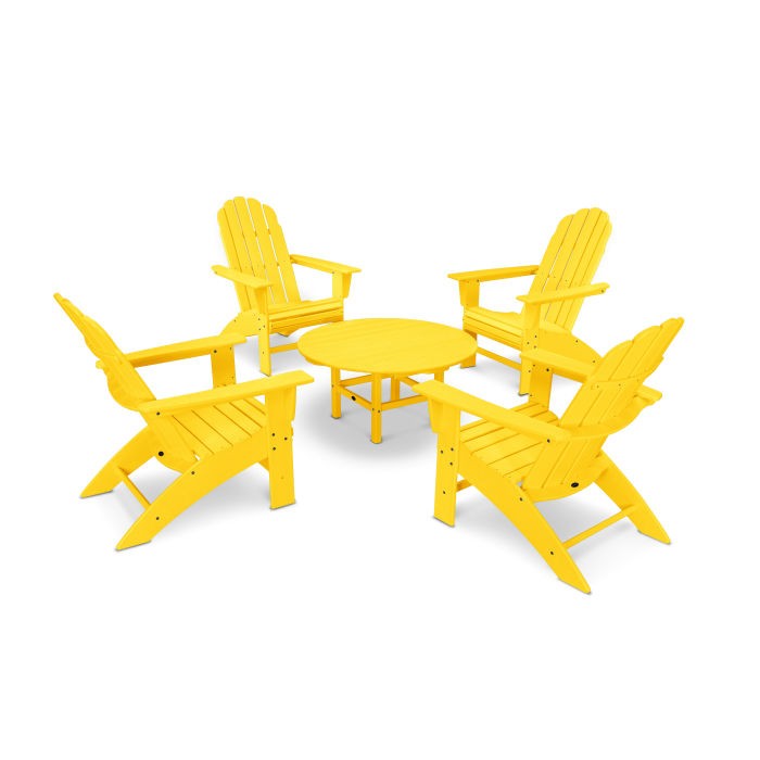 POLYWOOD Vineyard 5-Piece Oversized Adirondack Set