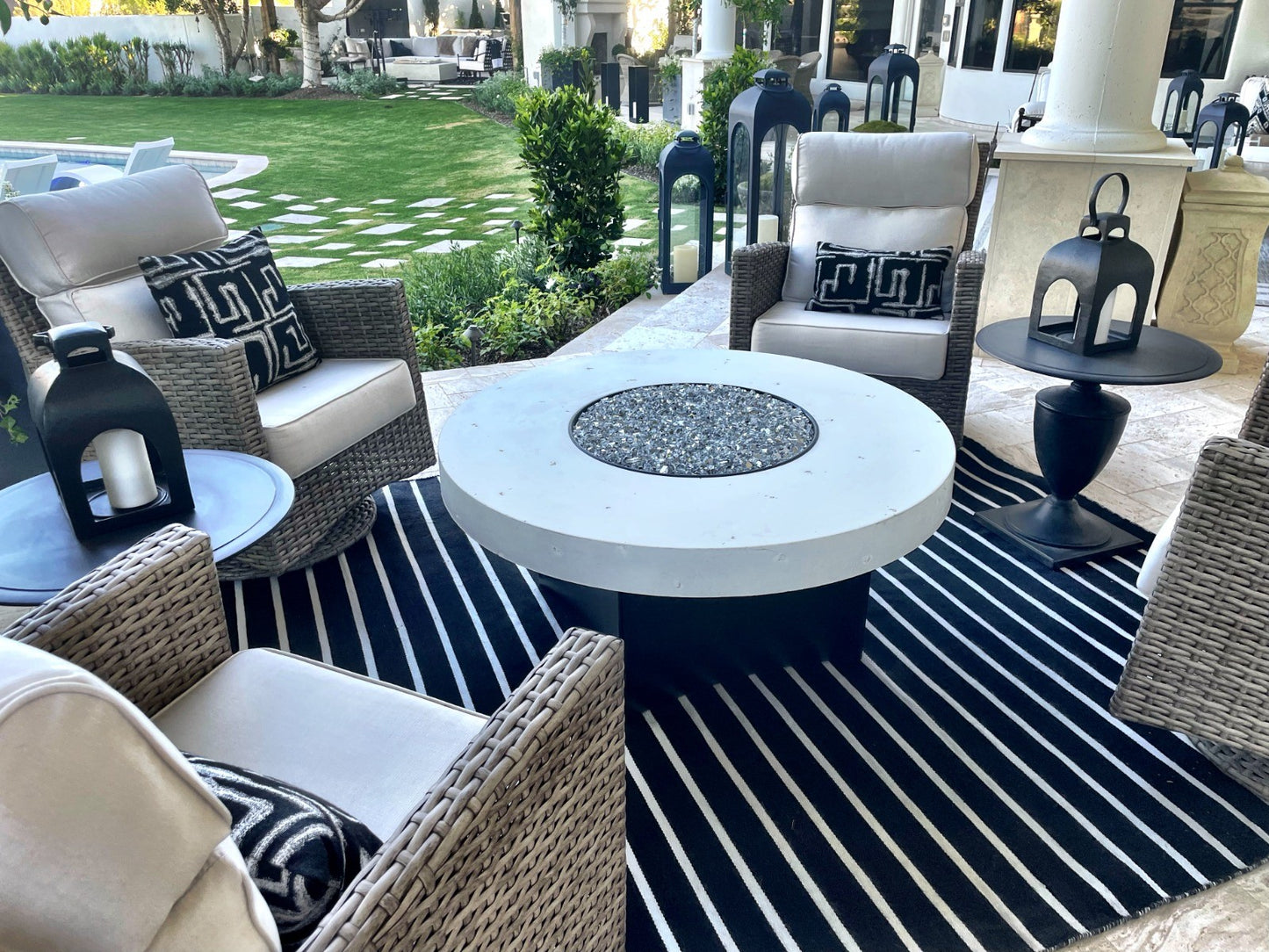 Customizable High Back Swivel Glider