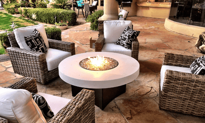 Oriflamme Gas Fire Pit Table Glacier Stone
