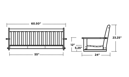 POLYWOOD Vineyard 60" Swing