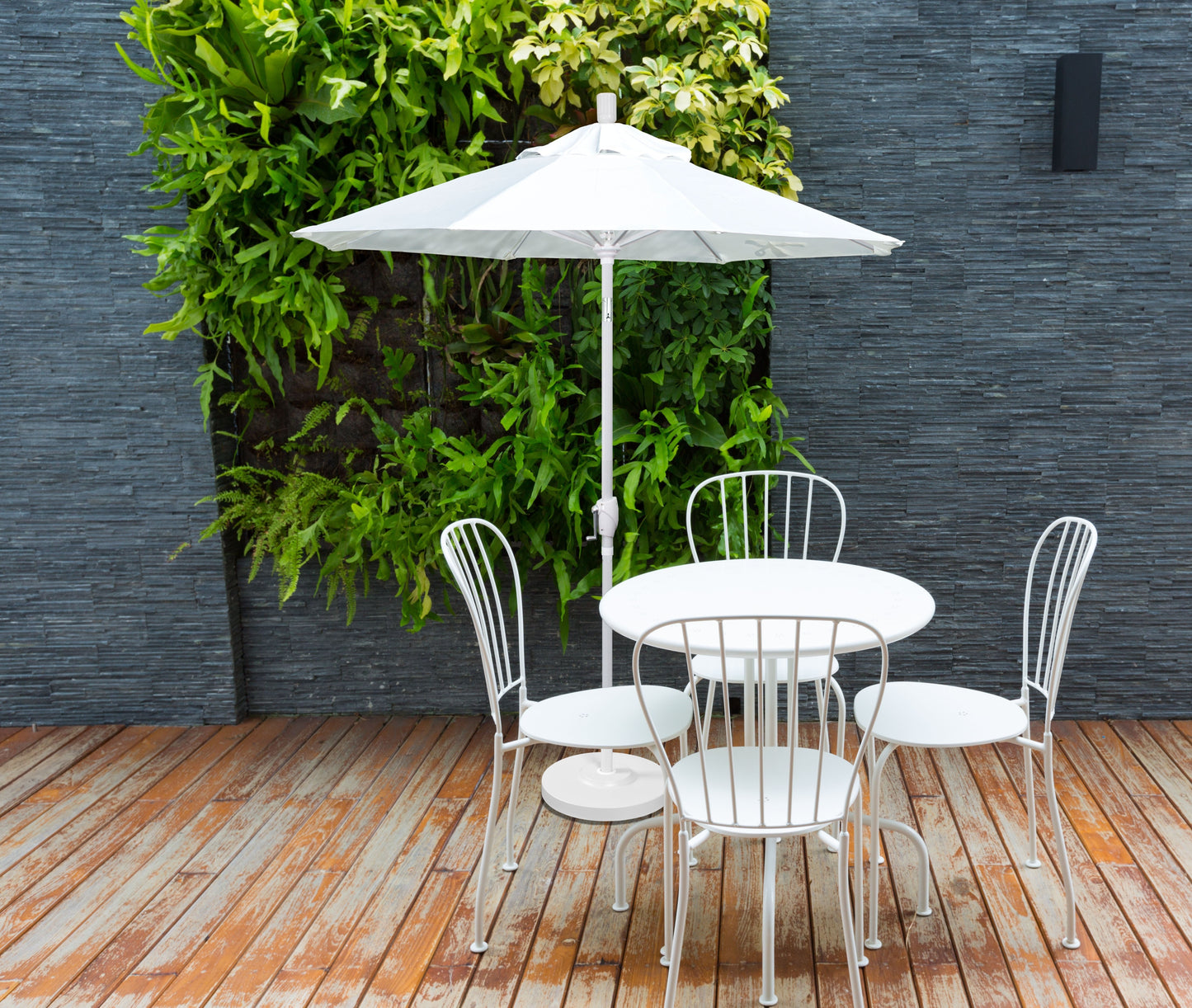 9' Market Style Outdoor Umbrella with Wind Vent Antique Beige