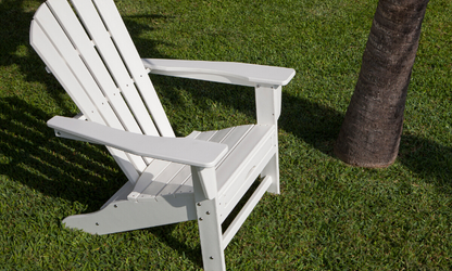 POLYWOOD Palm Coast Ultimate Adirondack with Hideaway Ottoman