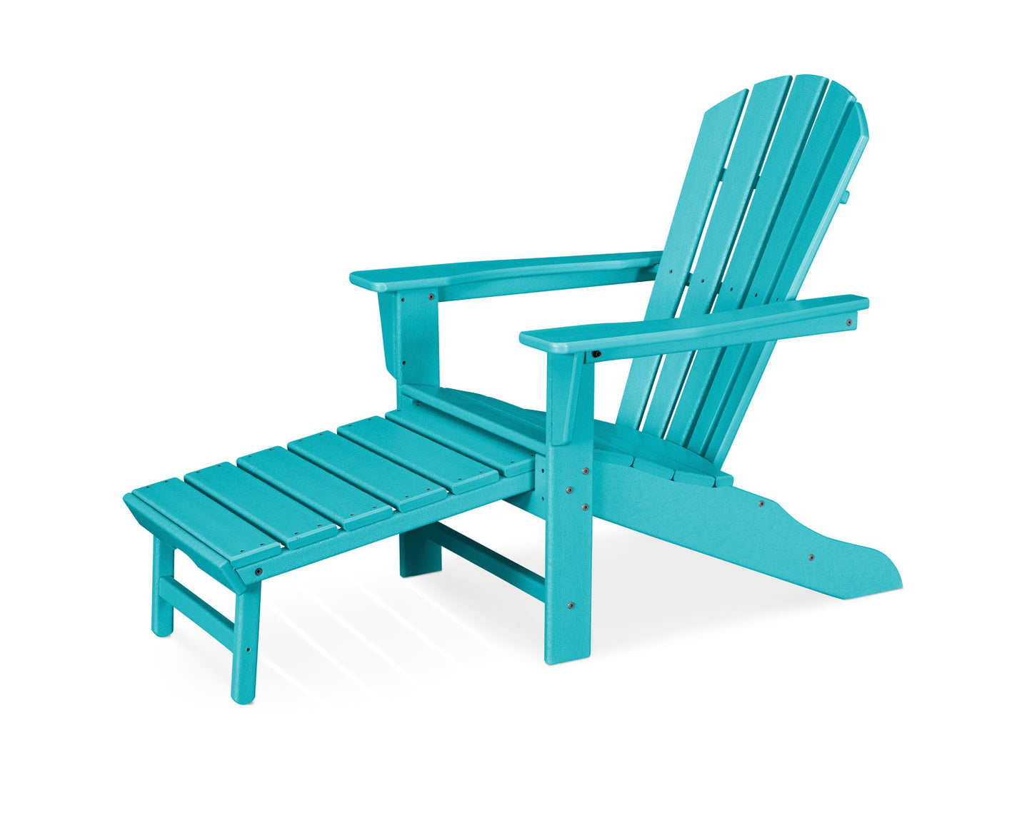 POLYWOOD Palm Coast Ultimate Adirondack with Hideaway Ottoman