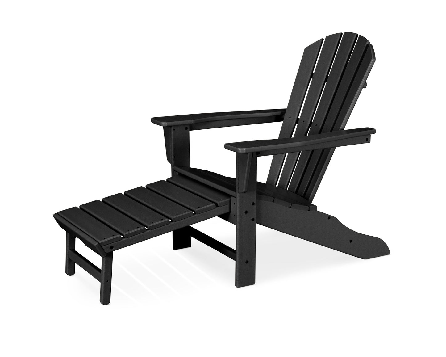 POLYWOOD Palm Coast Ultimate Adirondack with Hideaway Ottoman