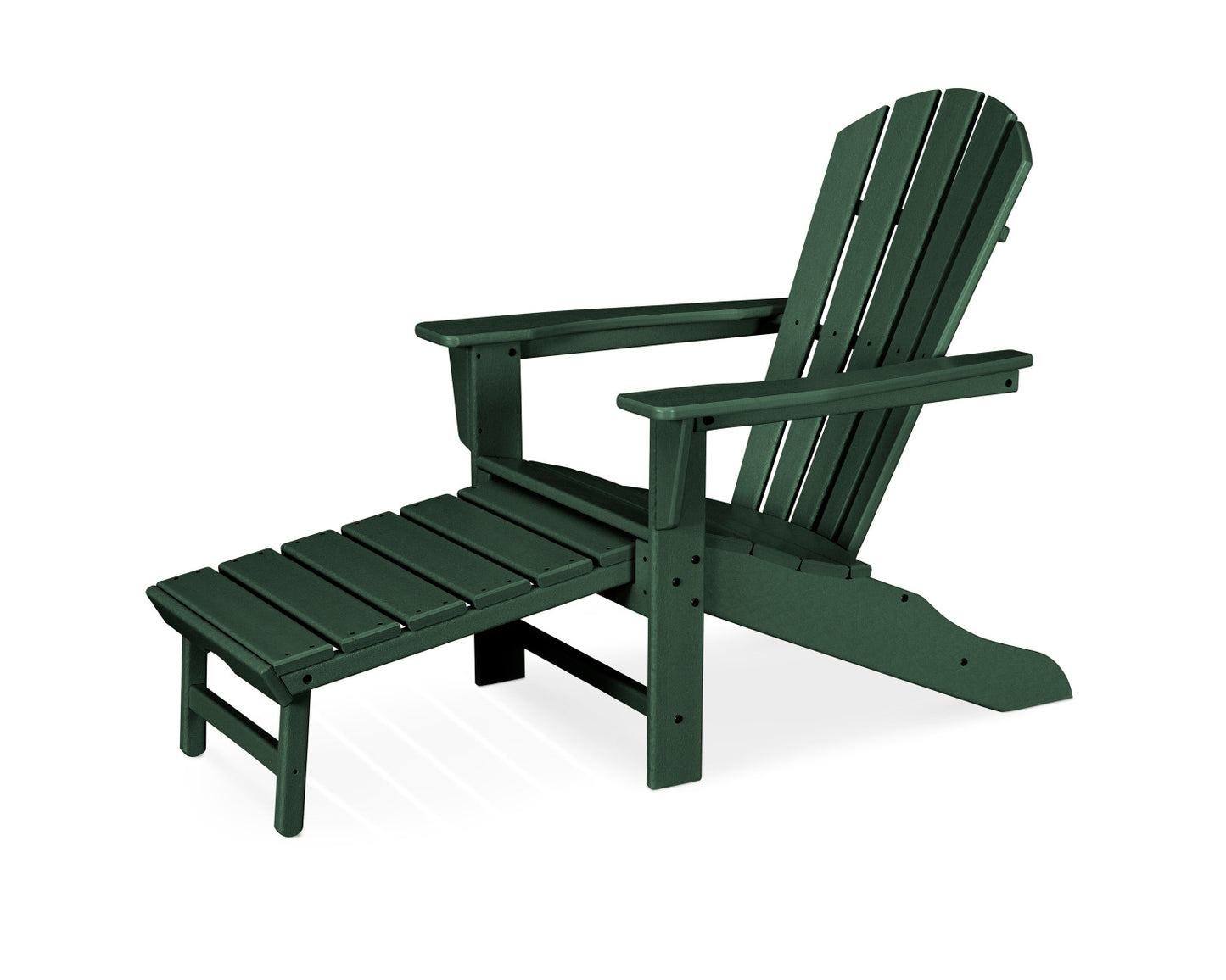 POLYWOOD Palm Coast Ultimate Adirondack with Hideaway Ottoman