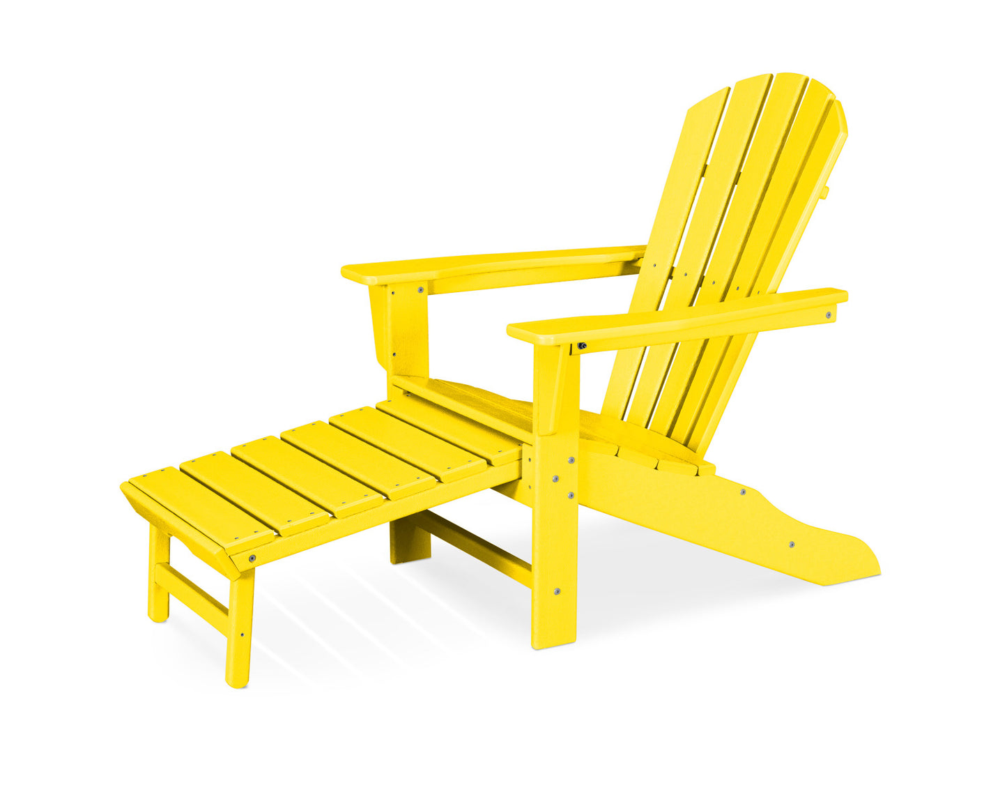 POLYWOOD Palm Coast Ultimate Adirondack with Hideaway Ottoman