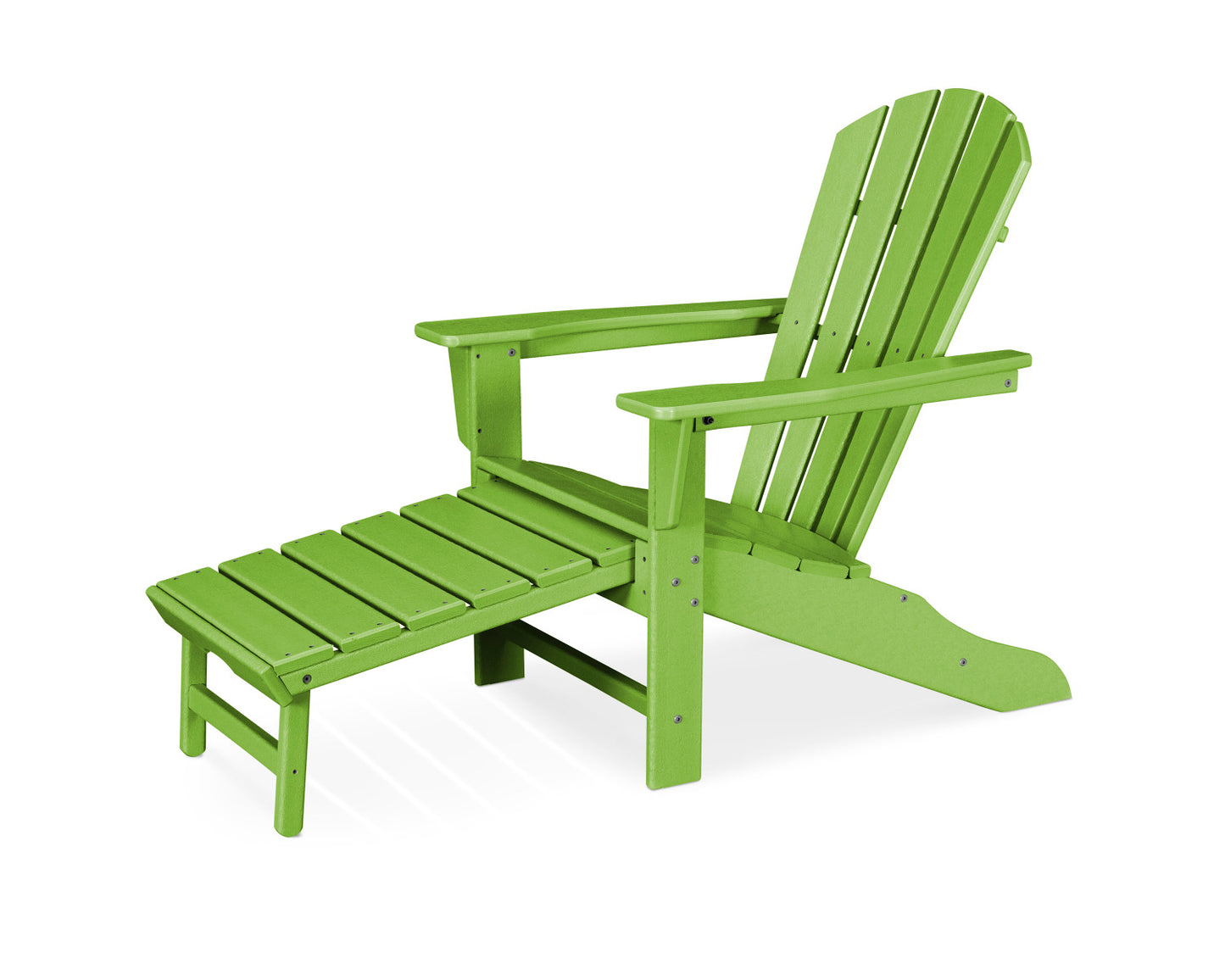 POLYWOOD Palm Coast Ultimate Adirondack with Hideaway Ottoman