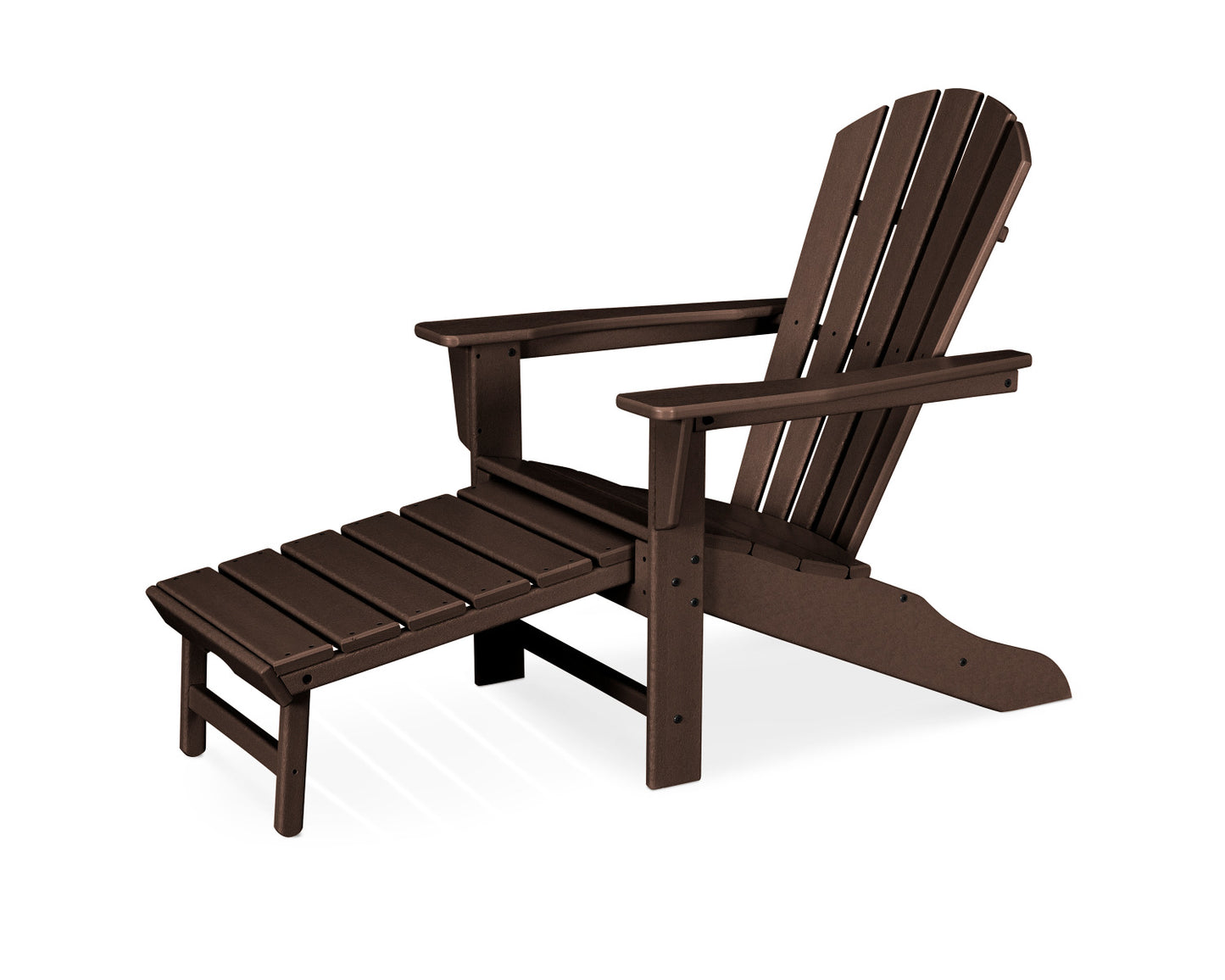 POLYWOOD Palm Coast Ultimate Adirondack with Hideaway Ottoman