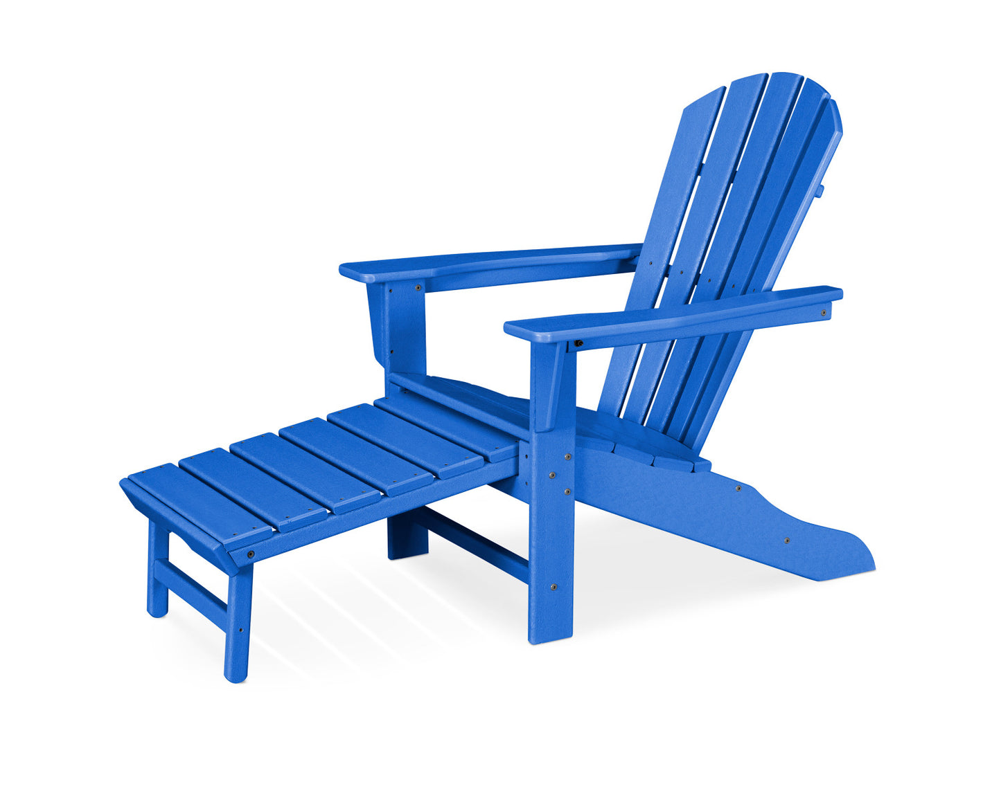 POLYWOOD Palm Coast Ultimate Adirondack with Hideaway Ottoman