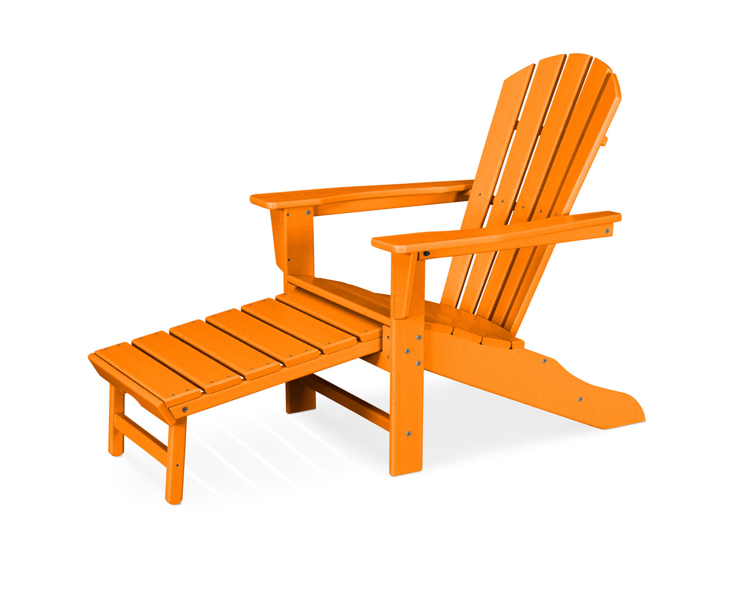 POLYWOOD Palm Coast Ultimate Adirondack with Hideaway Ottoman